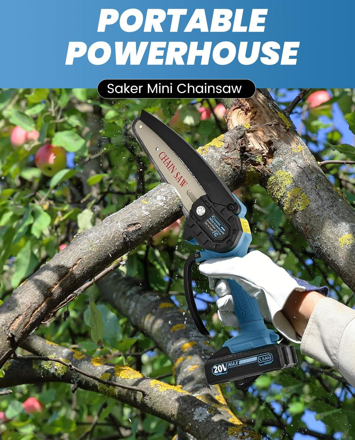 6" Cordless Saker Mini Chainsaw