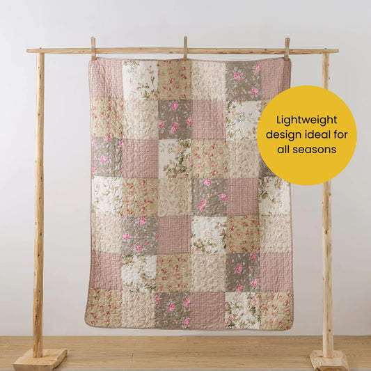 50" x 60" Quilted Throw Blanket - Soft and Cozy Throw Blanket