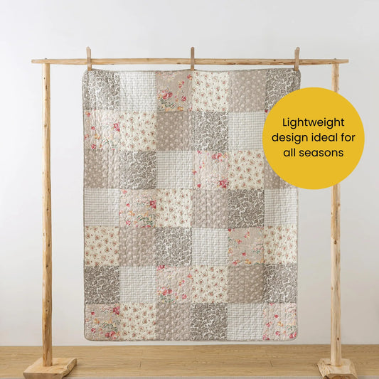 50" x 60" Quilted Throw Blanket - Soft and Cozy Throw Blanket
