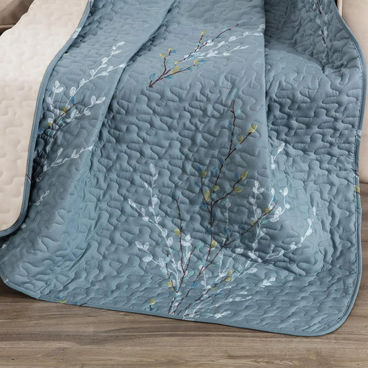 50" x 60" Quilted Throw Blanket - Soft and Cozy Throw Blanket