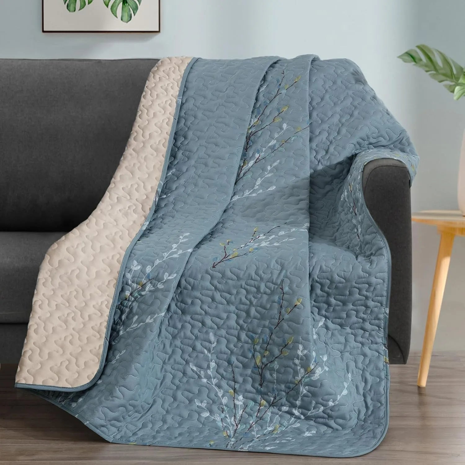 50" x 60" Quilted Throw Blanket