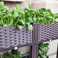 2 Pcs Plastic Raised Garden Bed