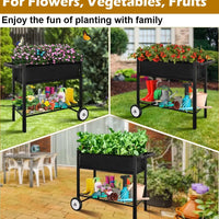 Raised Garden Bed with Wheels