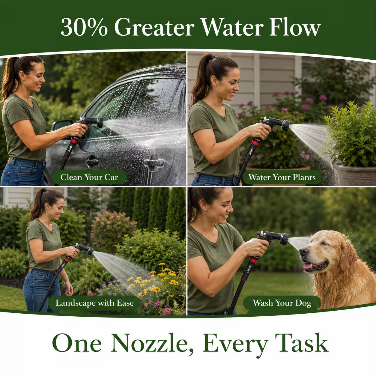 Metal Rear Trigger Spray Nozzles Set