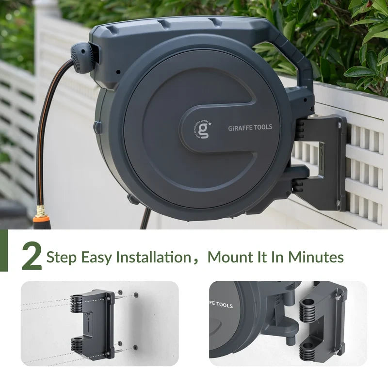 Retractable Garden Hose Reel 100 ft.
