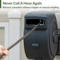Retractable Garden Hose Reel 100 ft.