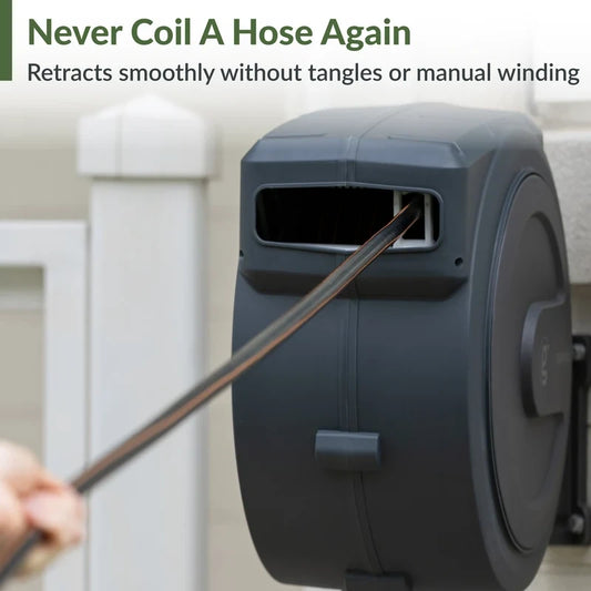 Retractable Garden Hose Reel 100 ft.