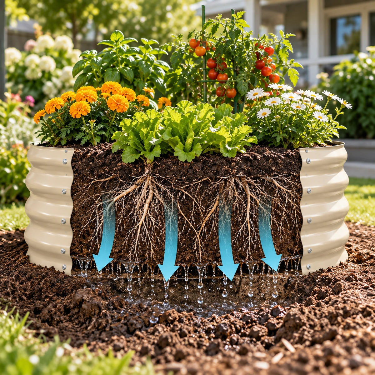 Round Raised Garden Beds
