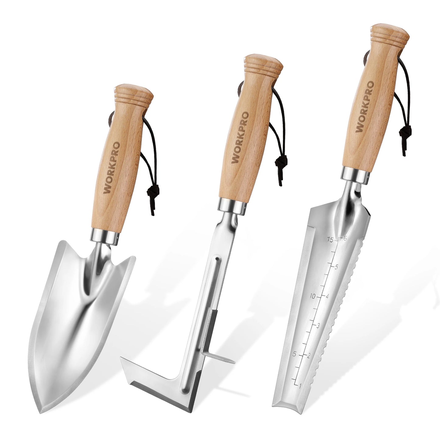 3 Pcs Stainless Steel Garden Tool Set
