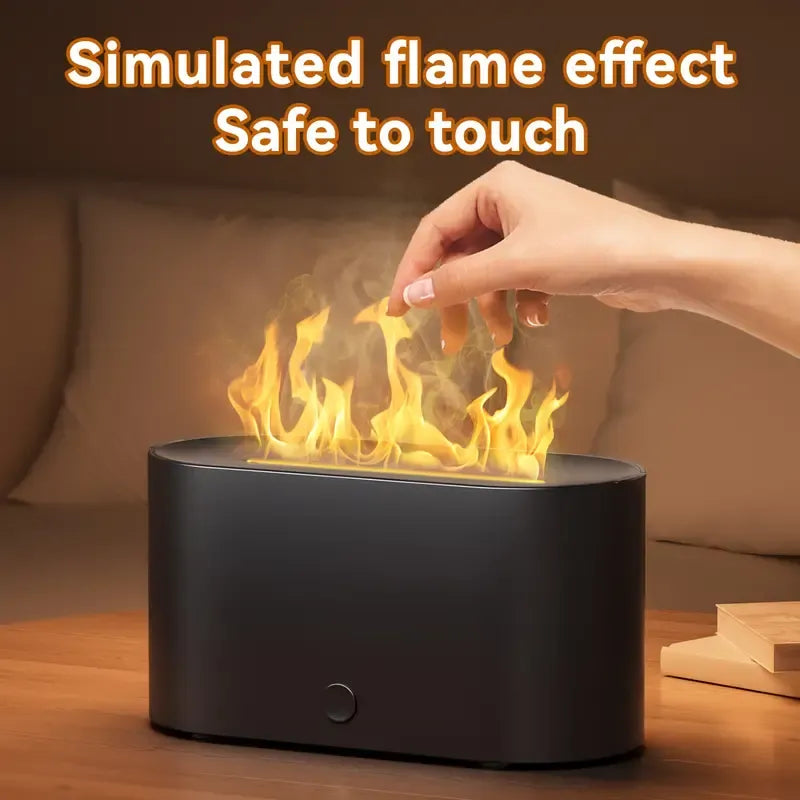 Small Oil Diffuser with Simulated Flame