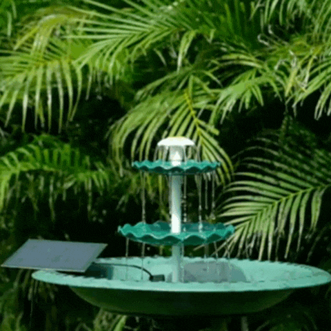 3 Tier Solar Bird Bath