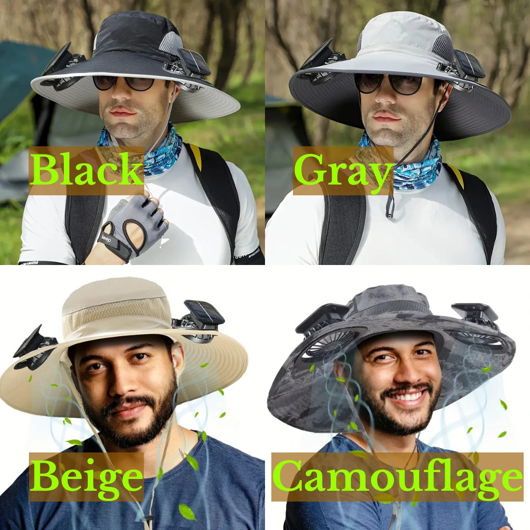 Sun Hat with Solar Fan
