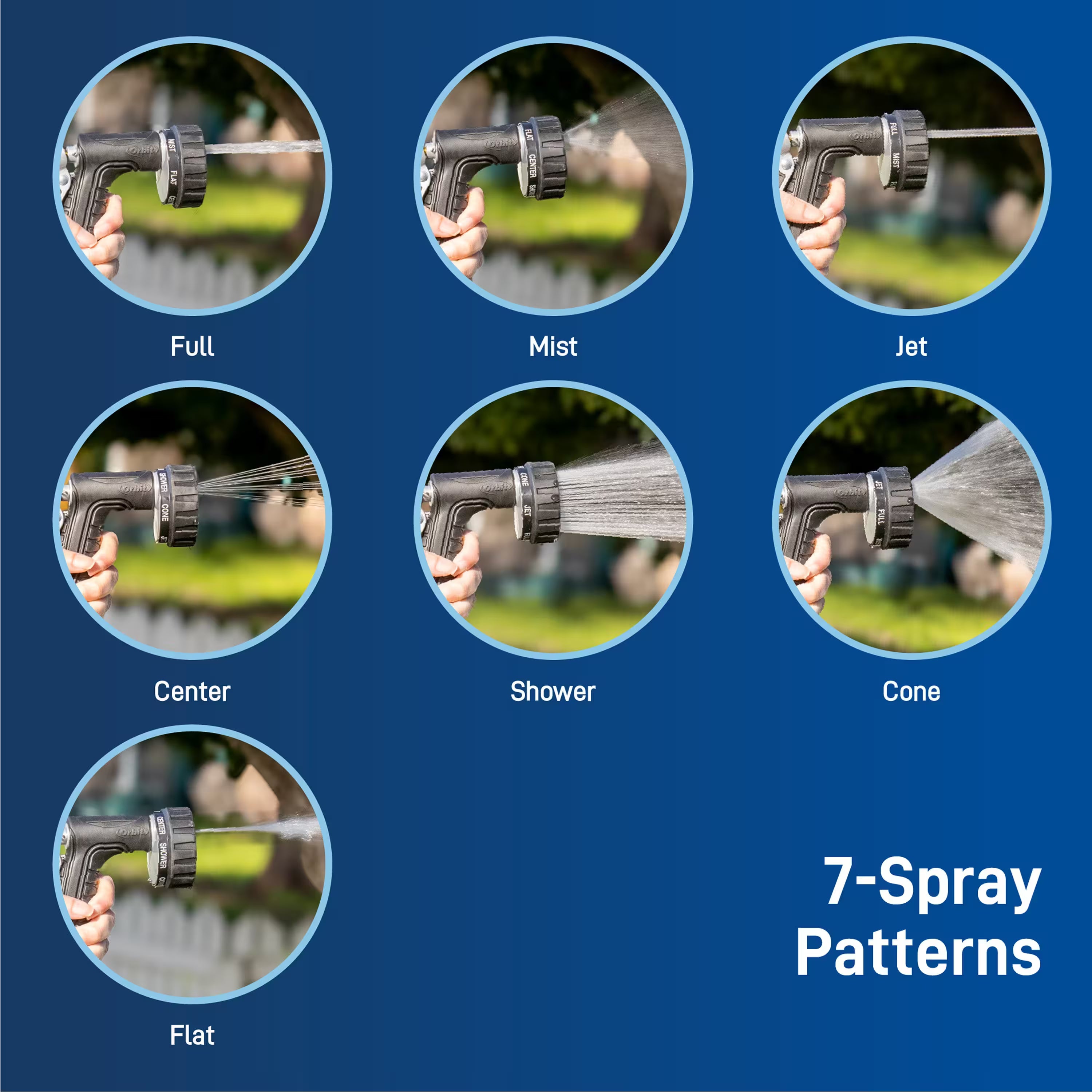 Metal Rear Trigger Spray Nozzles Set