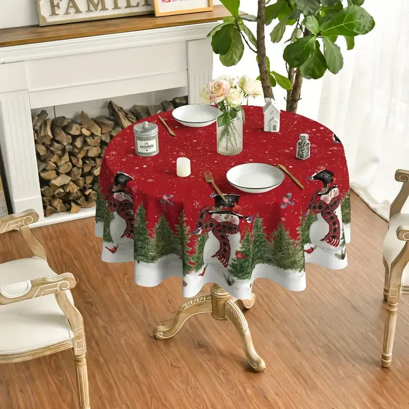 Square Round Rectangular Christmas Table Cloths