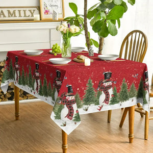 Square Round Rectangular Christmas Table Cloths