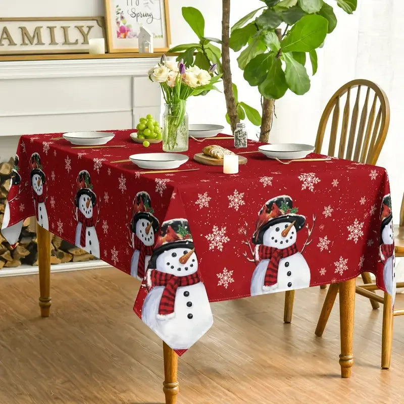 Square Round Rectangular Christmas Table Cloths