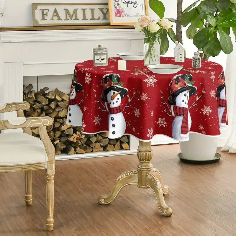 Square Round Rectangular Christmas Table Cloths