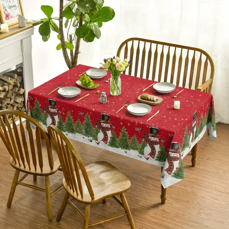 Square Round Rectangular Christmas Table Cloths