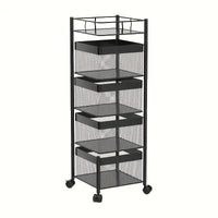3, 4, 5 Tiers Storage Rack With Wheels