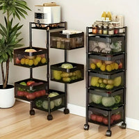 3, 4, 5 Tiers Storage Rack With Wheels