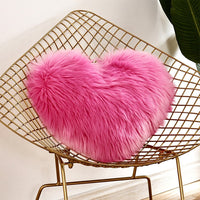 Fluffy Heart Pillow with Insert | Pillow Heart Shaped