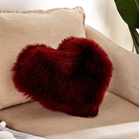 Fluffy Heart Pillow with Insert | Pillow Heart Shaped