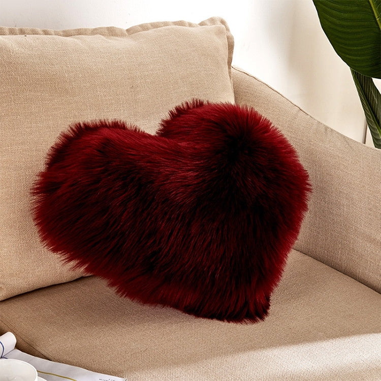 Fluffy Heart Pillow with Insert | Pillow Heart Shaped
