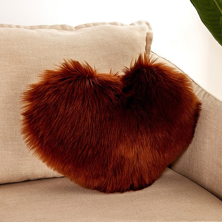 Fluffy Heart Pillow with Insert | Pillow Heart Shaped