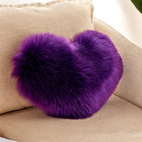 Fluffy Heart Pillow with Insert | Pillow Heart Shaped