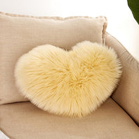 Fluffy Heart Pillow with Insert | Pillow Heart Shaped