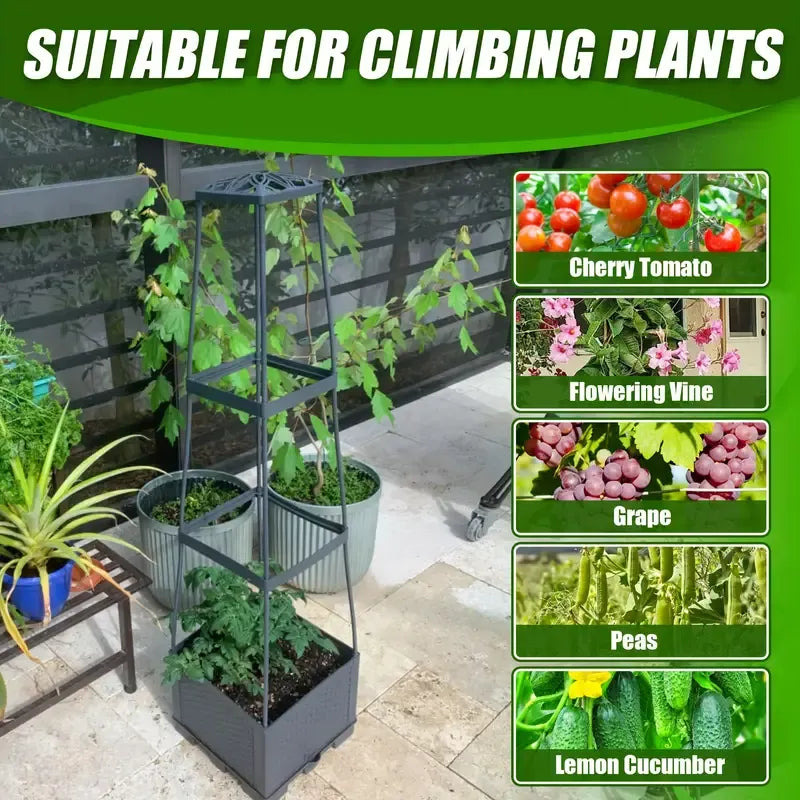 Tomato Planter Grow Box with Trellis