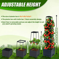 Tomato Planter Grow Box with Trellis