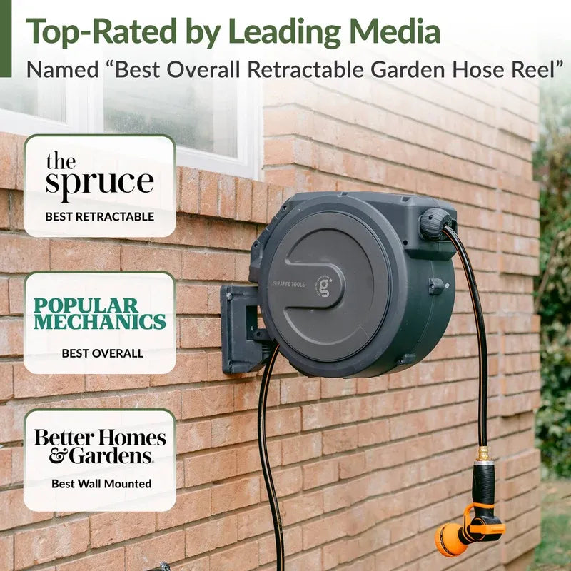 Retractable Garden Hose Reel 100 ft.