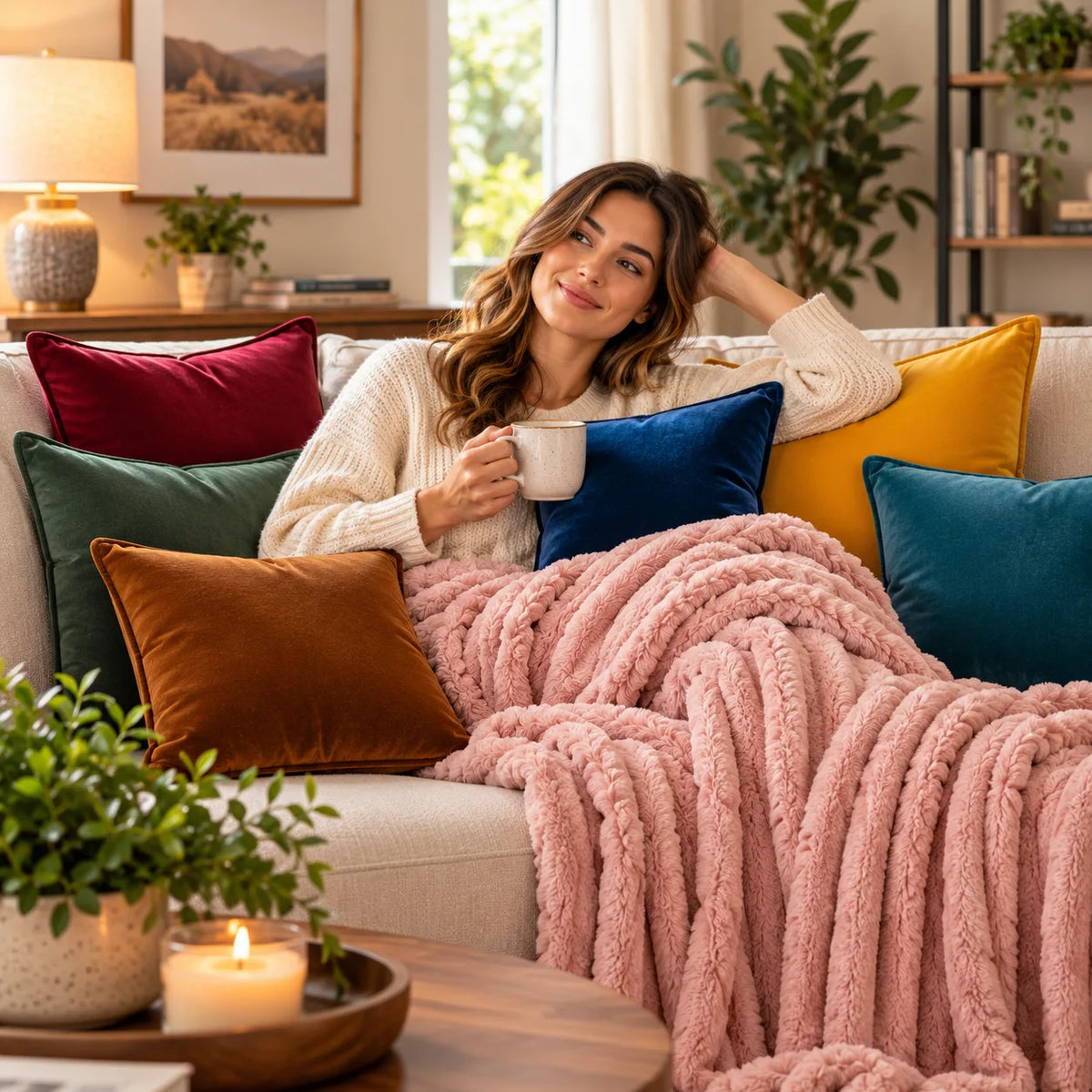 Velvet Throw Pillows