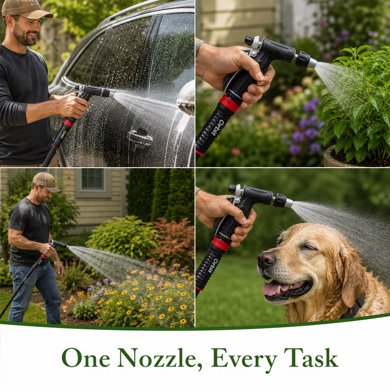 Metal Rear Trigger Spray Nozzles Set