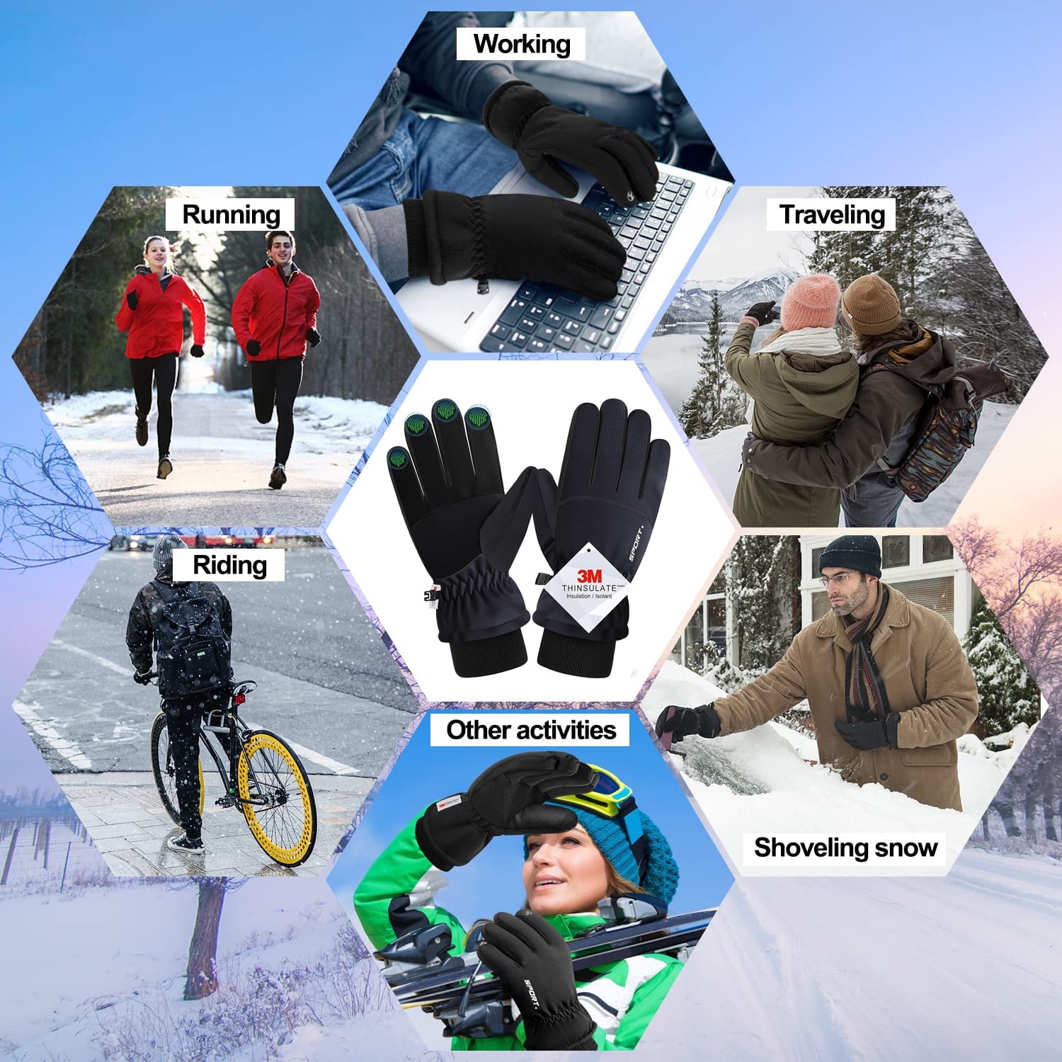 Waterproof Winter Gloves 
