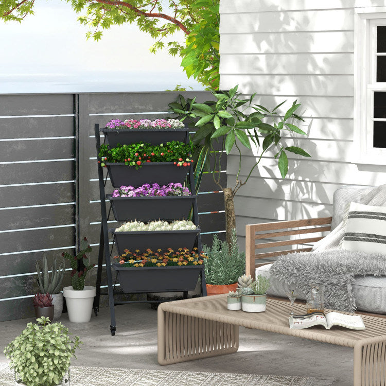 Vertical Tiered Planter Box for Indoor