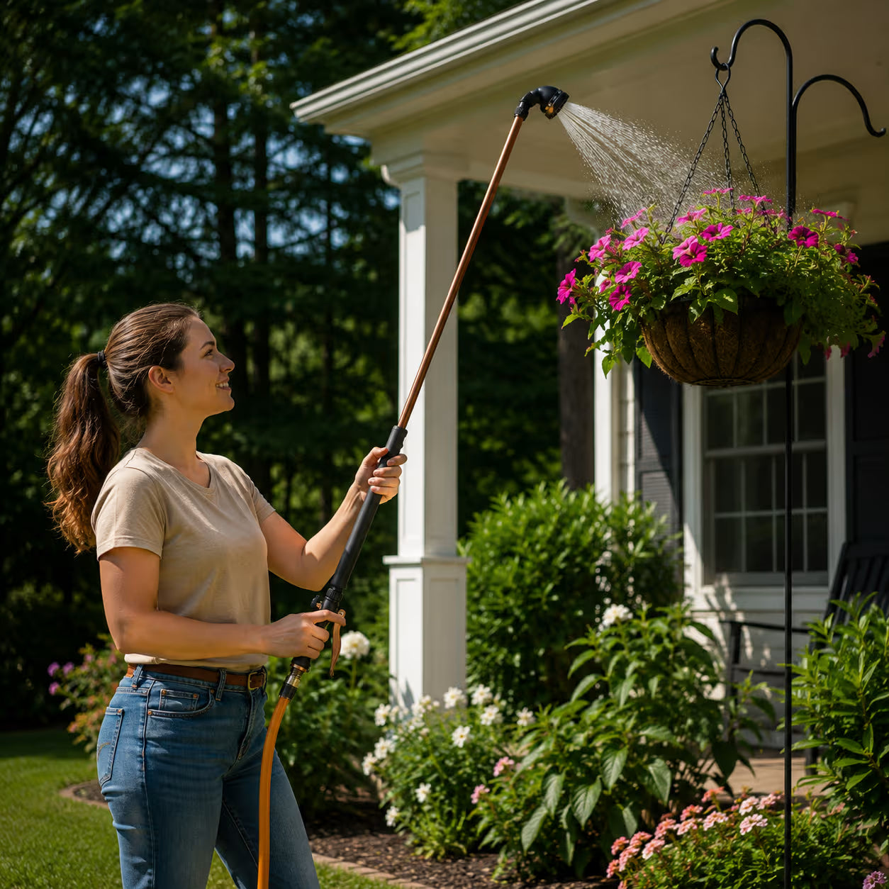 9-Pattern Watering Wand | 36-in. Ratcheting Turret Wand