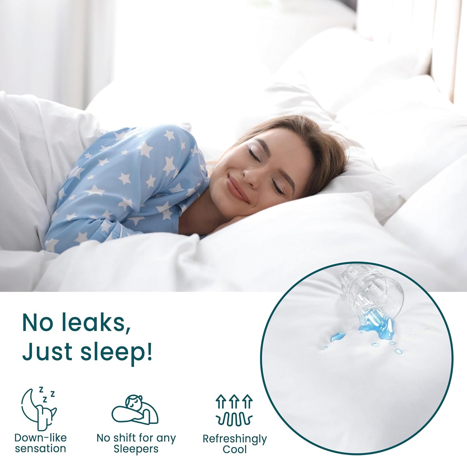 Zippered Waterproof Pillow Protector