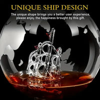 Whiskey Decanter Set With 2 Whiskey Glasses Gifts for Men