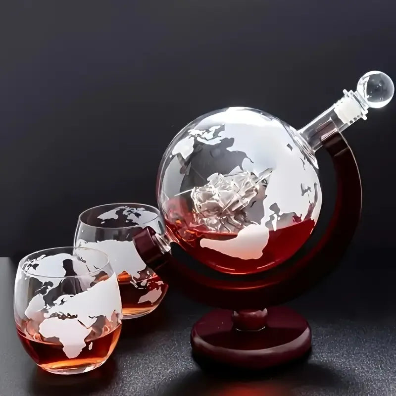 Whiskey Decanter Set With 2 Whiskey Glasses Gifts for Men