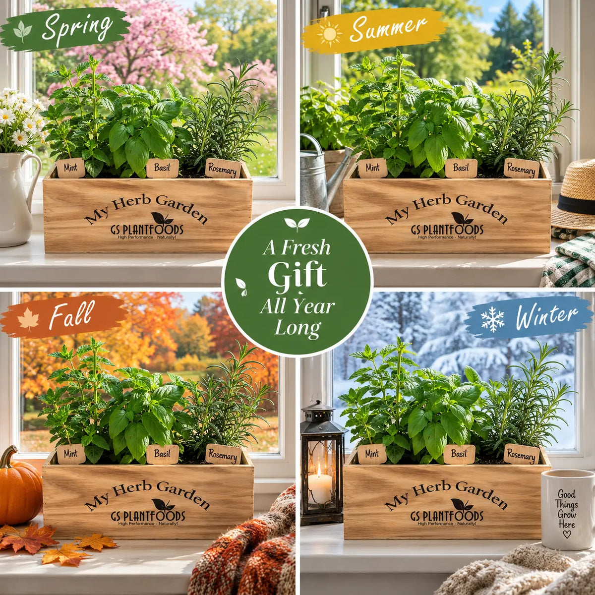 Windowsill Herb Garden Kit