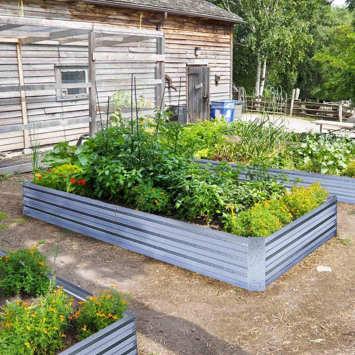 Yard Metal Raised Beds