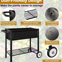Raised Garden Bed with Wheels