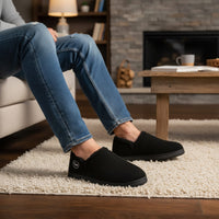 Mens Faux Fur Slippers