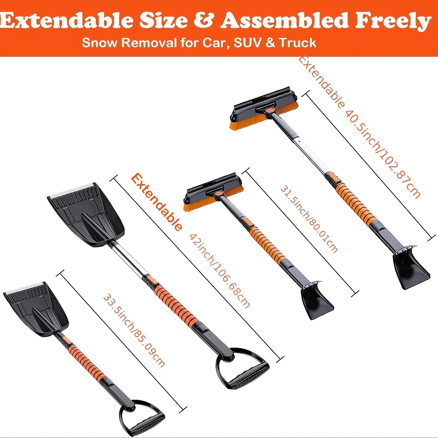 5-in-1 Snow Removal Tools