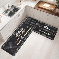 2 Pcs Decorative Kitchen Mats Anti Fatigue