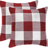  Plaid Throw Pillow