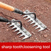2 Pcs Metal Weed Rake