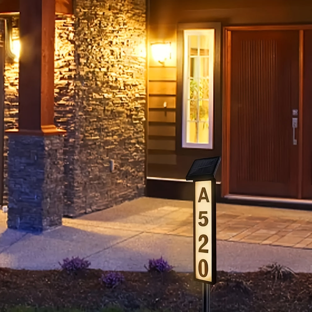 Lighted House Number Signs